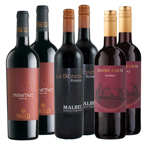For Him Wine Case of 6 - Customer Favourite
